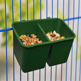 Plastic square bird parrot starling feeder bird house bird pet cage water food feeding