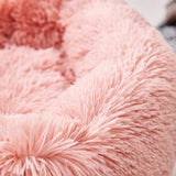 Portable Puppy Warm Pet Dog Litter Pad Round Sleeping Fashion Comfortable Pet Bed Nest Washable Pet Dog Soft Long Plush House