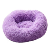 Portable Puppy Warm Pet Dog Litter Pad Round Sleeping Fashion Comfortable Pet Bed Nest Washable Pet Dog Soft Long Plush House