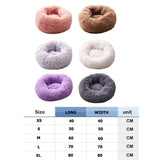 Portable Puppy Warm Pet Dog Litter Pad Round Sleeping Fashion Comfortable Pet Bed Nest Washable Pet Dog Soft Long Plush House