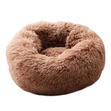 Portable Puppy Warm Pet Dog Litter Pad Round Sleeping Fashion Comfortable Pet Bed Nest Washable Pet Dog Soft Long Plush House