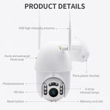 Q1 Outdoor PTZ Wireless IP Camera Move Detection Infrared Night Vision Waterproof Surveillance RJ45/Wifi Dome CCTV Camera