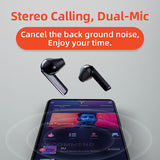 QCY T3 TWS Fingerprint Touch Wireless Headphones Bluetooth V5.0 3D Stereo Dual-Mic Noise cancelling earphones