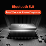 QCY T3 TWS Fingerprint Touch Wireless Headphones Bluetooth V5.0 3D Stereo Dual-Mic Noise cancelling earphones