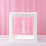 QIFU Transparent Box Wedding Decor Baby Shower Boy Girl Event Party Supplies Christening First Birthday Party Decor Babyshower