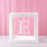 QIFU Transparent Box Wedding Decor Baby Shower Boy Girl Event Party Supplies Christening First Birthday Party Decor Babyshower
