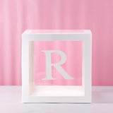 QIFU Transparent Box Wedding Decor Baby Shower Boy Girl Event Party Supplies Christening First Birthday Party Decor Babyshower
