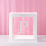 QIFU Transparent Box Wedding Decor Baby Shower Boy Girl Event Party Supplies Christening First Birthday Party Decor Babyshower