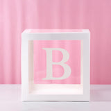 QIFU Transparent Box Wedding Decor Baby Shower Boy Girl Event Party Supplies Christening First Birthday Party Decor Babyshower