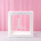 QIFU Transparent Box Wedding Decor Baby Shower Boy Girl Event Party Supplies Christening First Birthday Party Decor Babyshower