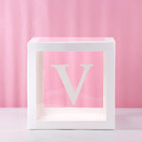 QIFU Transparent Box Wedding Decor Baby Shower Boy Girl Event Party Supplies Christening First Birthday Party Decor Babyshower
