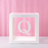 QIFU Transparent Box Wedding Decor Baby Shower Boy Girl Event Party Supplies Christening First Birthday Party Decor Babyshower