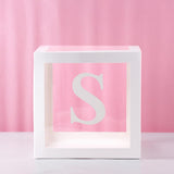 QIFU Transparent Box Wedding Decor Baby Shower Boy Girl Event Party Supplies Christening First Birthday Party Decor Babyshower