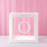 QIFU Transparent Box Wedding Decor Baby Shower Boy Girl Event Party Supplies Christening First Birthday Party Decor Babyshower