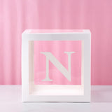 QIFU Transparent Box Wedding Decor Baby Shower Boy Girl Event Party Supplies Christening First Birthday Party Decor Babyshower