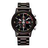QW Sports Hot Selling Bamboo Brand Chronograph Wholesale Custom Men Wood Sport Watch