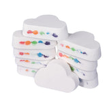 dasda  Rainbow Cloud Salt Essential Oil Bathing Ball Bubble Exfoliating Moisturizing Skin Care Props Natural Bubble Bath Bombs Ball