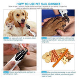 Rechargeable Pet Nail Grinder Electric Cat Dog Nail Grooming Professional Pets Paws Nails Cutter Nail Clippers USA Dropshipping