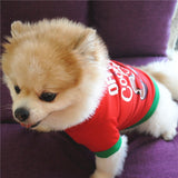 Red Pet Dog Clothes Puppy Small Dog Coat Shirt Soft Cotton Warm Dog Clothes Shih Tzu Pomeranian Dog Coat for Spring Autumn