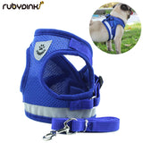 Reflective Safety Pet Dog Harness and Leash Set for Small Medium Dogs Cat Harnesses Vest Puppy Chest Strap Pug Chihuahua Bulldog