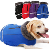 Reflective Winter Pet Dog Clothes Warm Fleece Jacket Waterproof Coat Hoodies for Chihuahua Small Medium Large Dogs S-XXXL
