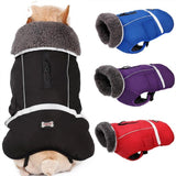 Reflective Winter Pet Dog Clothes Warm Fleece Jacket Waterproof Coat Hoodies for Chihuahua Small Medium Large Dogs S-XXXL