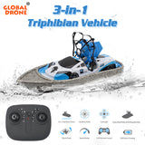 Remote Control Boat Flying Air Boat Radio-Controlled Machine on the Control Panel Birthday Christmas Gift RC Drone Toys for Kids
