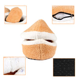 Removable Cat Sleeping Bag Sofas Mat Hamburger Dog House Short Plush Small Pet Bed Warm Puppy Kennel Nest Cushion Pet Products