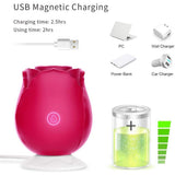 Rose Shape Vagina Sucking Vibrator Intimate Good Nipple Sucker Oral Licking Clitoris Stimulation Massager Sex Toys for Women