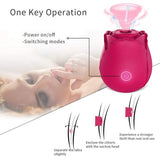 Rose Shape Vagina Sucking Vibrator Intimate Good Nipple Sucker Oral Licking Clitoris Stimulation Massager Sex Toys for Women