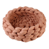 Round Cat Bed House Soft knitted Cat Bed Round Pet Dog Bed For Small Dogs Cats Nest Winter Warm Sleeping Bed Puppy Mat