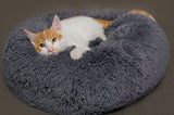 Round Dog Bed Washable long plush Dog Kennel Cats House Super Soft Cotton Mats Sofa For Dog Chihuahua Best Pet Bed For Cat Bed