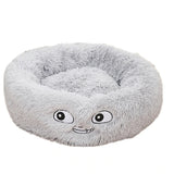 Round Dog Bed Washable long plush Dog Kennel Cats House Super Soft Cotton Mats Sofa For Dog Chihuahua Best Pet Bed For Cat Bed