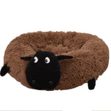 Round Dog Bed Washable long plush Dog Kennel Cats House Super Soft Cotton Mats Sofa For Dog Chihuahua Best Pet Bed For Cat Bed