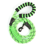 Round Nylon Dog Leather Leash Reflective Large Dog Leash Round Rope Pet Running Tracking Leashes Pet Products Dog Collar Leash