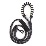Round Nylon Dog Leather Leash Reflective Large Dog Leash Round Rope Pet Running Tracking Leashes Pet Products Dog Collar Leash