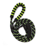 Round Nylon Dog Leather Leash Reflective Large Dog Leash Round Rope Pet Running Tracking Leashes Pet Products Dog Collar Leash