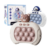 Pop Quick Push Bubbles Game Machine Kids Cartoon Fun Whac-A-Mole Squeezing Toys Anti Stress Sensory Bubble Pop Fidget Toy Gifts