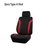 AUTO PLUS Sports Universal Polyester Car Seat Cover Set Fit Most Car Plain Fabric Bicolor Stylish Car Accessories Seat Protector