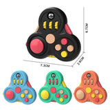 Decompression Toys Rotating Magic Bean Cube Fidget Toy Triangle Small Beads Educational Toy Children's Puzzle Stress Relief Toy