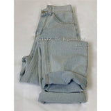 Light-colored Jeans Women's Retro Straight Harem Pants Loose High-waisted Wide-leg Denim Trousers Basic Wash Pants Street Casual