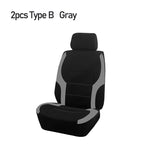 AUTO PLUS Sports Universal Polyester Car Seat Cover Set Fit Most Car Plain Fabric Bicolor Stylish Car Accessories Seat Protector