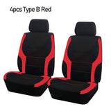 AUTO PLUS Sports Universal Polyester Car Seat Cover Set Fit Most Car Plain Fabric Bicolor Stylish Car Accessories Seat Protector