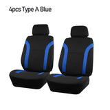 AUTO PLUS Sports Universal Polyester Car Seat Cover Set Fit Most Car Plain Fabric Bicolor Stylish Car Accessories Seat Protector