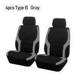 AUTO PLUS Sports Universal Polyester Car Seat Cover Set Fit Most Car Plain Fabric Bicolor Stylish Car Accessories Seat Protector