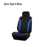 AUTO PLUS Sports Universal Polyester Car Seat Cover Set Fit Most Car Plain Fabric Bicolor Stylish Car Accessories Seat Protector