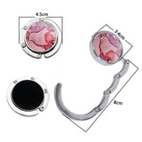 Portable Folding Bag Hook Purse Handbag Hanger Women's Bag Storage Holder for Indoor Outdoor Table Use Christmas Gift