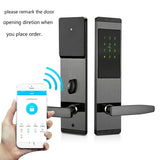Security Electronic Keyless Door Lock Digital Smart APP WIFI Touch Screen Keypad Password Lock Door