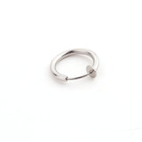 Sellsets Silver And Black Clip On Body Non Pierced Stainless Steel Fake Piercing Jewelry Faux Septum Hoop Nose Lip Ear Ring