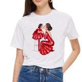 SexeMara Super Mom T hemd Frauen Mutter der Liebe Druck Weißen T-shirt Harajuku Mama T-shirt Vogue Tops t shirt Femme vogue Sommer - app80